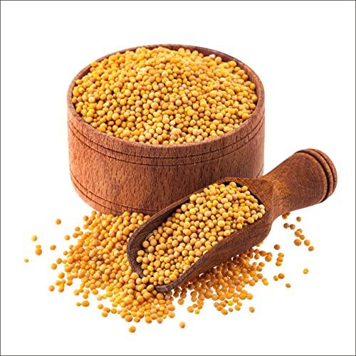 Organic Zing Organic Yellow Mustard Seeds | Whole Yellow Mustard...