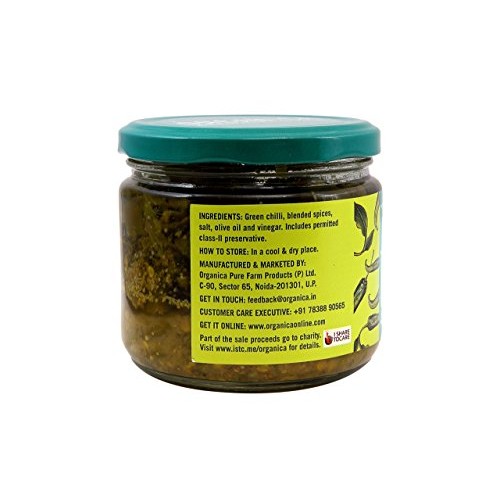 Organica Olive Oil Chilli Pickle, 300G