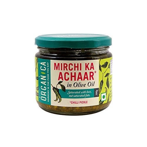 Organica Olive Oil Chilli Pickle, 300G