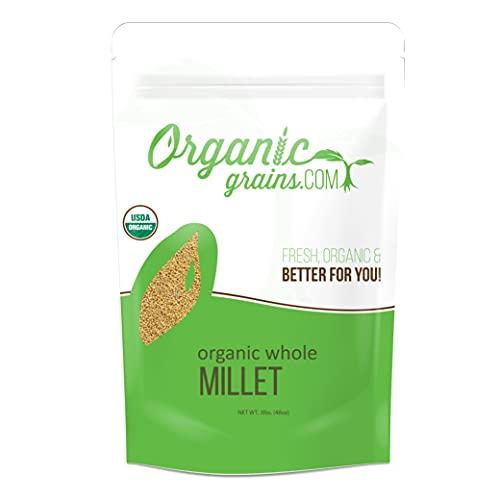 Organic Grains Organic Hulled Millet Grain - 3 Lbs. 48 Oz. - T