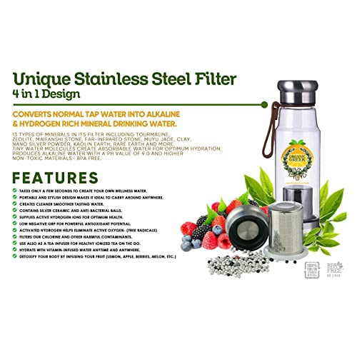 Organic Greek Vitamin Bottles. Hydrogen Alkaline Generator Water...