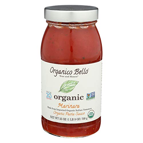 Organico Bello Pasta Sauce, Marinara, 25 Ounce Pack Of 3