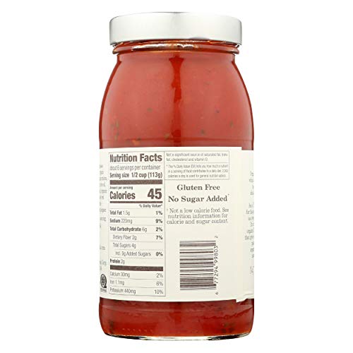 Organico Bello Pasta Sauce, Spicy Marinara, 25 Ounce Pack Of 3