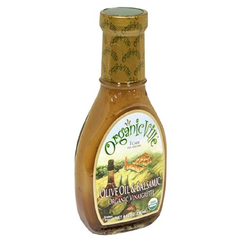 Organicville Olive Oil And Balsamic Salad Dressing, 8-Ounce Glas
