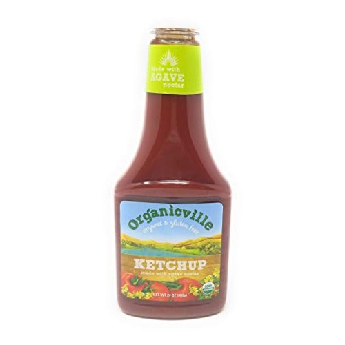 Organicville Organic Gluten Free Ketchup 24-Ounce Bottles 4 Pack