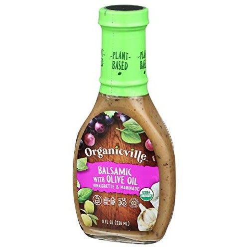Organicville, Olive Oil And Balsamic Salad Dressing, 8 Oz