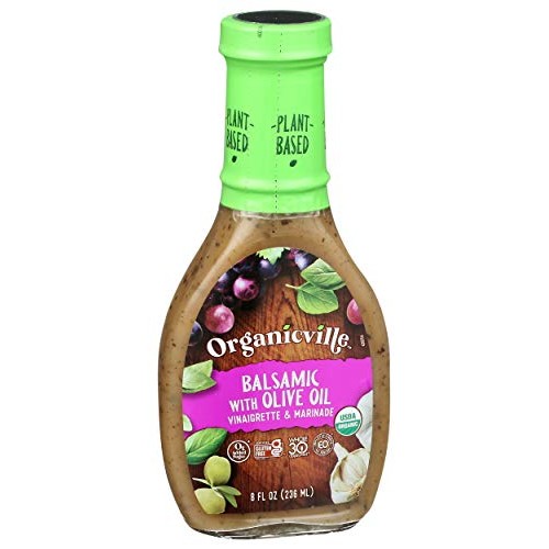 Organicville, Olive Oil And Balsamic Salad Dressing, 8 Oz