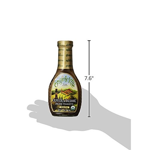 Organicville, Olive Oil And Balsamic Salad Dressing, 8 Oz