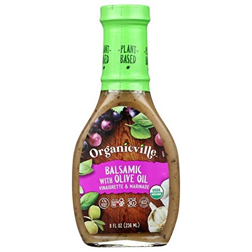 Organicville, Olive Oil And Balsamic Salad Dressing, 8 Oz