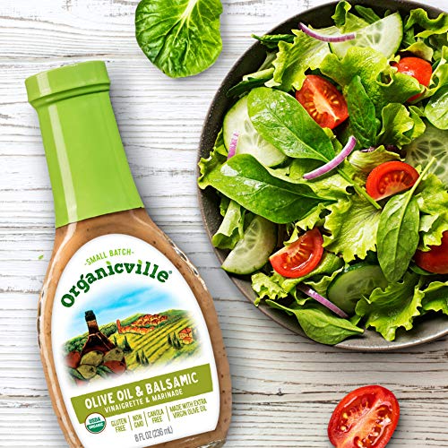 Organicville Olive Oil &Amp; Balsamic Vinaigrette; 8 Oz; Certified O