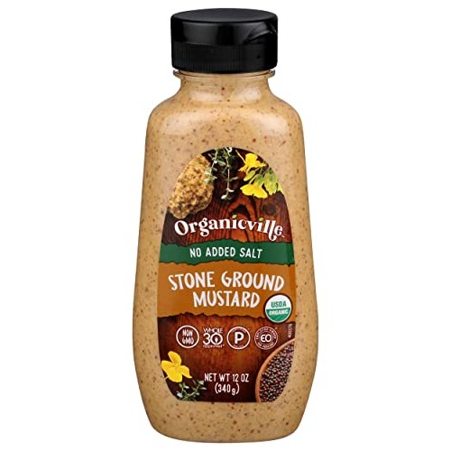 ORGANICVILLE Organic Salt Free Mustard, 12 OZ