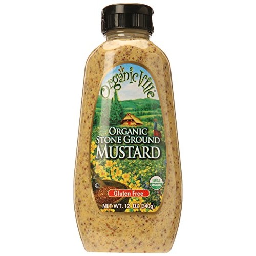 Organicville Stone Ground Organic Mustard, 12 oz
