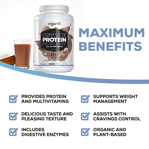 Organifi: Complete Protein Chocolate Flavor - Organic Vegan Plan Organifi: Complete Protein Chocolate Flavor - Organic Vegan Plan