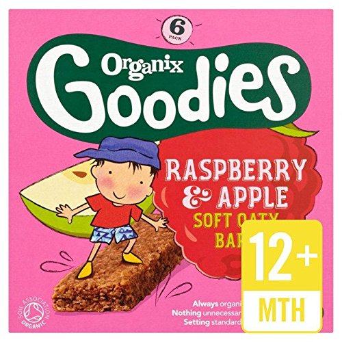 Organix Goodies Organic Soft Oaty Bars - Raspberry &Amp; Apple 12Mth