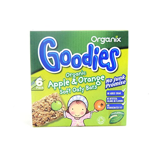 Organix Goodies - Organic Soft Oaty Bars - Apple &Amp; Orange - 6X30