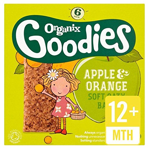 Organix Goodies Organic Apple &Amp; Orange Cereal Bars - 6 X 30G