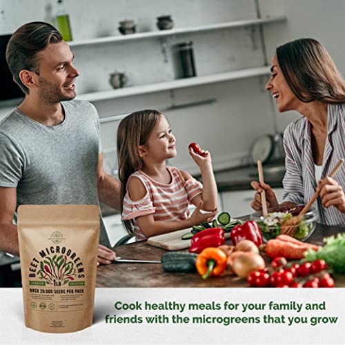 Beet Sprouting & Microgreens Seeds - Non-GMO, Heirloom Sprout Se...