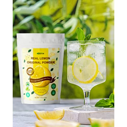 ORGFUN Original Lemon Powder Made with Real Lemons, Freeze Dried...