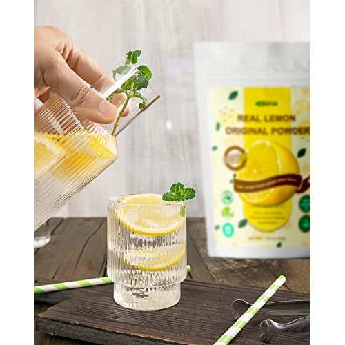 ORGFUN Original Lemon Powder Made with Real Lemons, Freeze Dried...