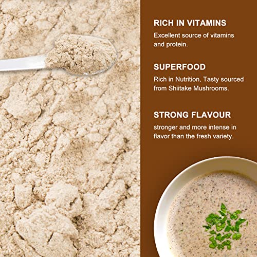 ORGFUN Original Shiitake Mushrooms Powder, Natural Umami Seasoni...
