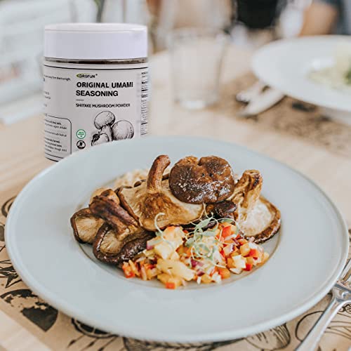 ORGFUN Original Shiitake Mushrooms Powder, Natural Umami Seasoni...