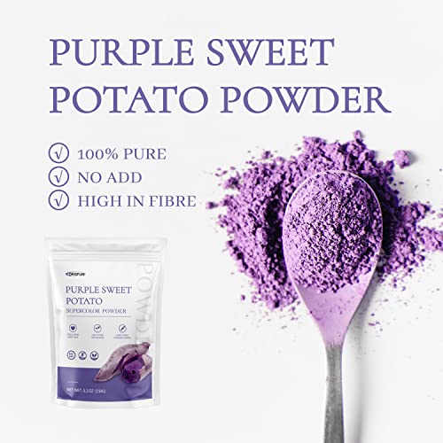 Orgfun Purple Sweet Potato Powder, 100% Natural Ube Purple Yam