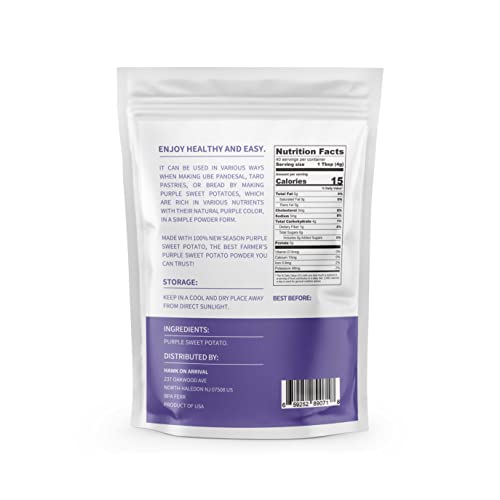Orgfun Purple Sweet Potato Powder, 100% Natural Ube Purple Yam