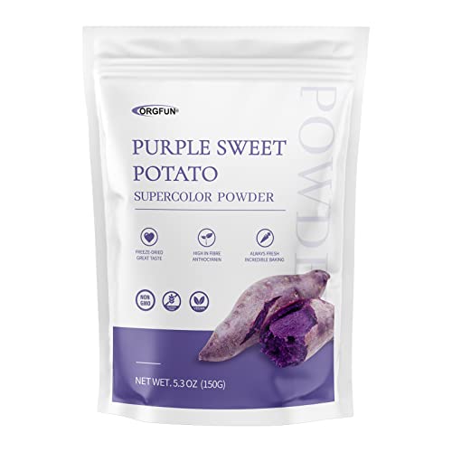 Orgfun Purple Sweet Potato Powder, 100% Natural Ube Purple Yam