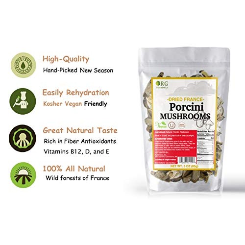 Orgnisulmte Dried Porcini Mushrooms Whole All Natural Authentic ...