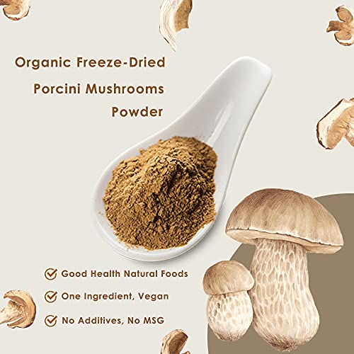 Orgnisulmte Organic Dried Porcini Mushrooms Powder 3 Oz,Wild Gro
