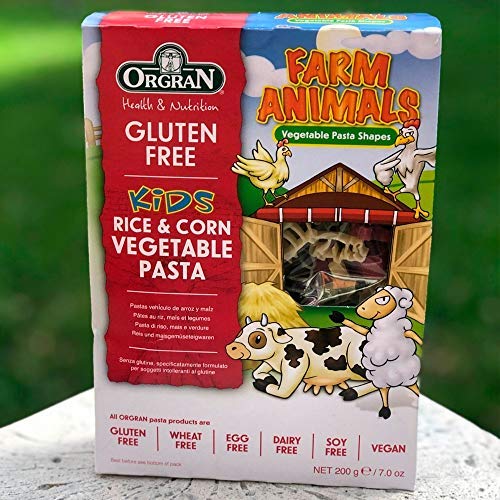 Orgran Gluten Free Rice &Amp; Corn Farm Animals Vegetable Pasta 7 Oz