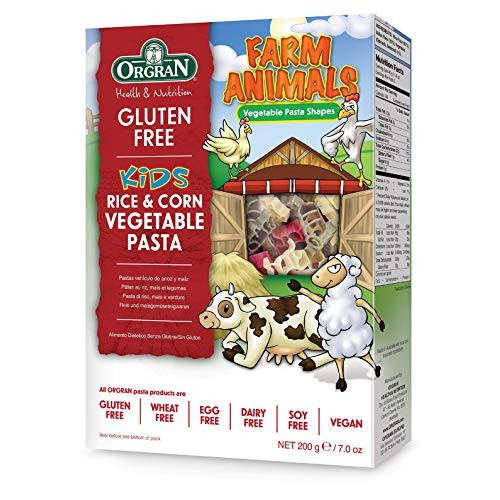 Orgran Gluten Free Rice &Amp; Corn Farm Animals Vegetable Pasta 7 Oz