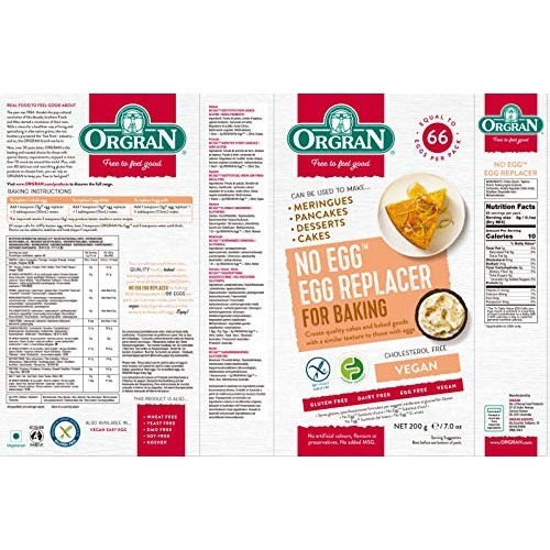 Orgran No Egg Natural Egg Replacer Vegan 7.05Oz