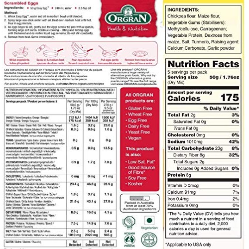 Orgran Vegan Easy Egg 250G