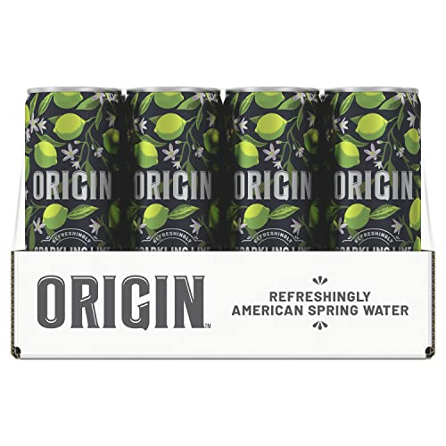 Origin, Sparkling Water, Lime Flavored Spring Water, 12 Fl Oz, A