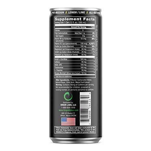 Jocko Discipline Go Energy Drink Citrus Psycho, 12Pk