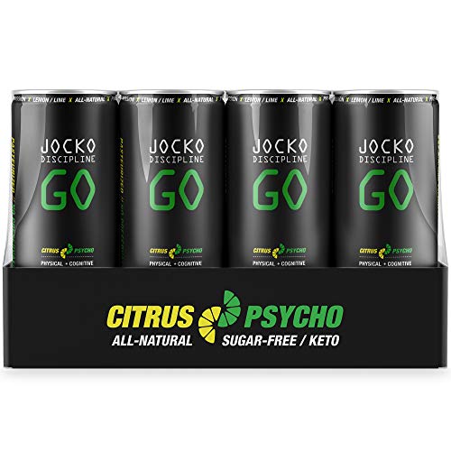 Jocko Discipline Go Energy Drink Citrus Psycho, 12Pk
