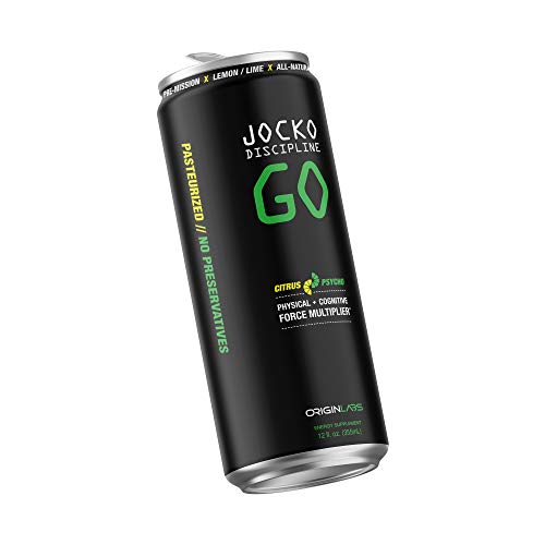 Jocko Discipline Go Energy Drink Citrus Psycho, 12Pk