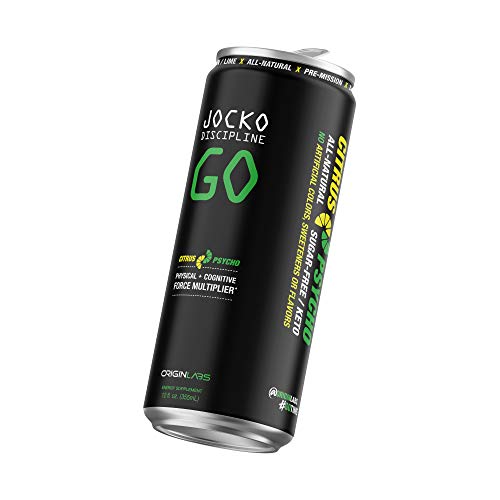 Jocko Discipline Go Energy Drink Citrus Psycho, 12Pk