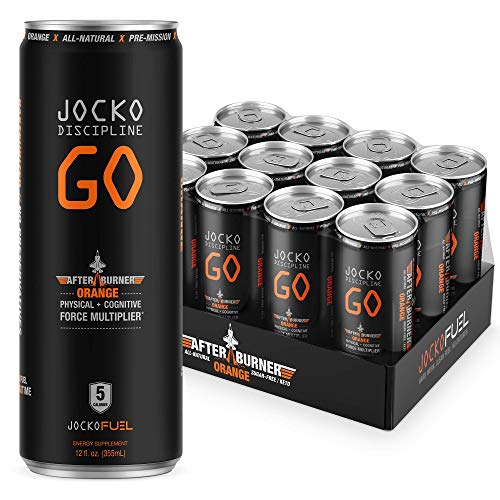 Jocko Go Energy Drink Afterburner Orange - Sugar-Free All-Natu