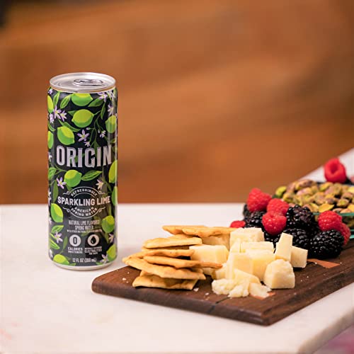 ORIGIN Sparkling Lime Flavored Spring Water, 12 Fl Oz, Aluminum ...