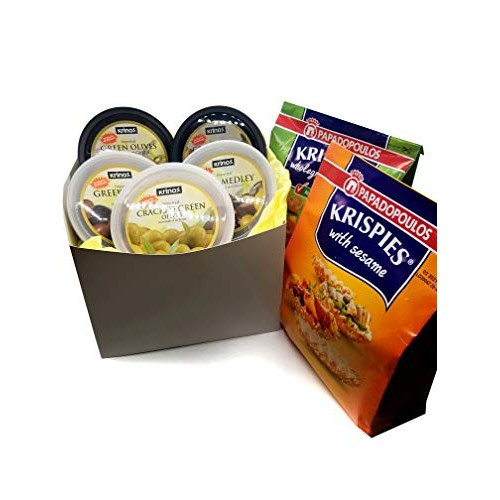 Exclusive Olives And Rusk Gourmet Gift Basket With An Amazing Se