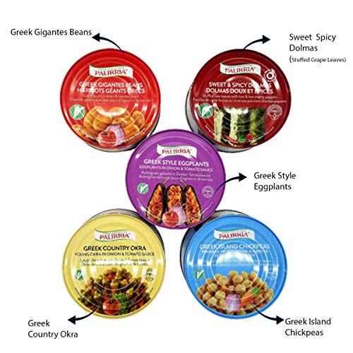 Gourmet Gift Basket With Ready To Eat Greek Meals Including Gian