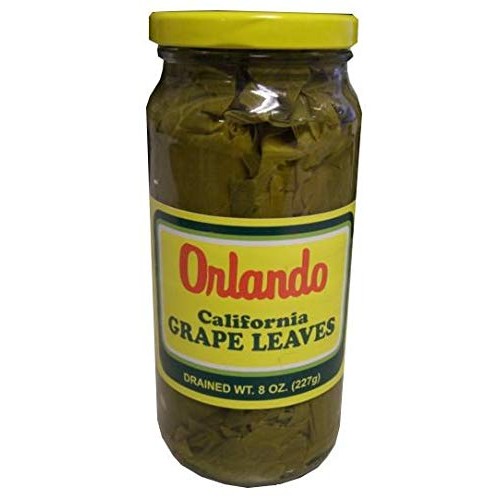 California Grape Leaves -Orlando 1Lb Small Jar, Dr.Wt. 8Oz