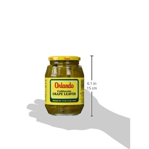 California Grape Leaves -Orlando 2Lb Jar, Dr.Wt. 16Oz