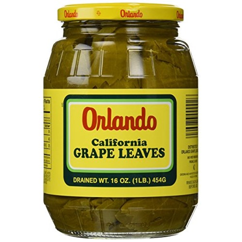 California Grape Leaves -Orlando 2Lb Jar, Dr.Wt. 16Oz