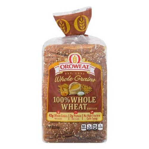 100% Whole Wheat Bread 24 Oz. Pack Of 4 A1