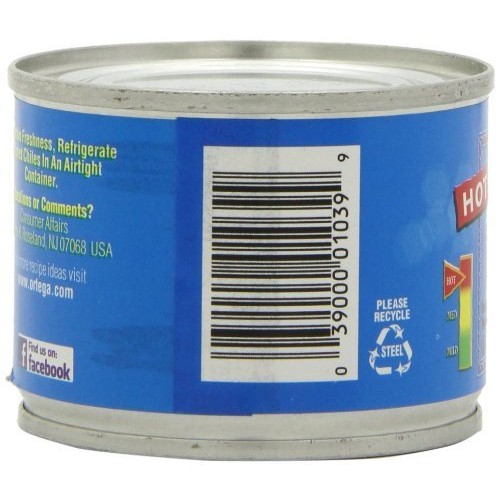 Ortega Diced Jalapenos, 4-Ounce Cans Pack Of 4