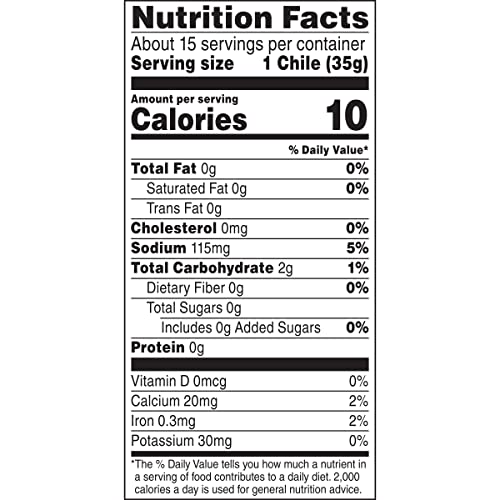 Ortega Peppers, Whole Green Chiles, Mild, 27 Ounce