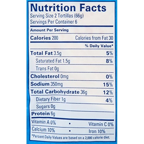 Ortega Tortillas, Flour, 6 Inch, 12 Count Pack Of 12